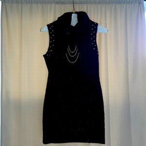 Michelle Kim mini dress turtle neck.